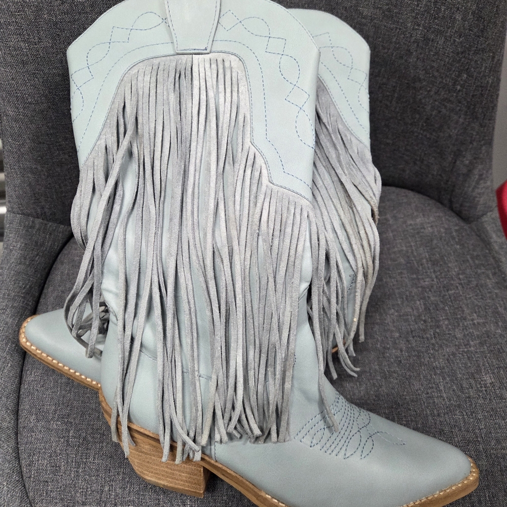 Adela Tall Fringe Western Boot - Picture 7 of 10